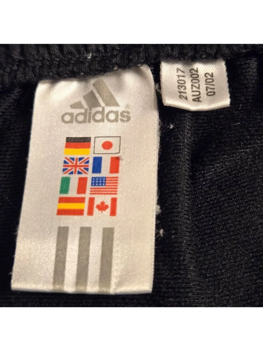 Adidas Mens Black White 3 Stripe Track Pants  AUZ002 Athletic Gym Size Large
